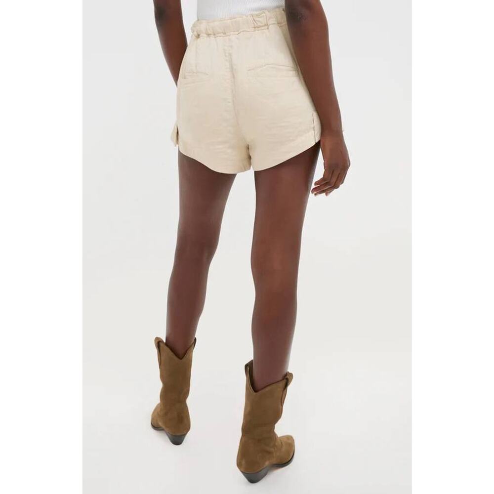 Isabel Marant Birva Drawstring Shorts in Ecru 34 US 2 - Picture 3 of 4